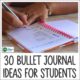 There are many different bullet journal ideas for students from to-do lists to vision boards. Get started today!