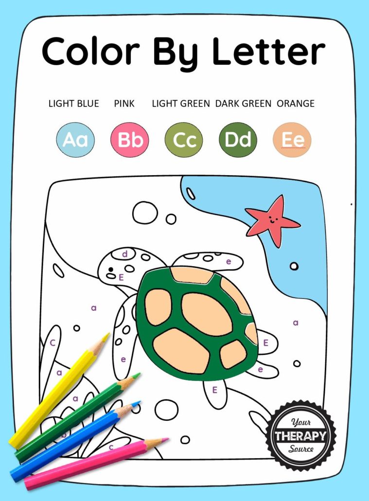 Try color by letter printables! These sheets include different letters of the alphabet, and your child can have fun coloring and learning.