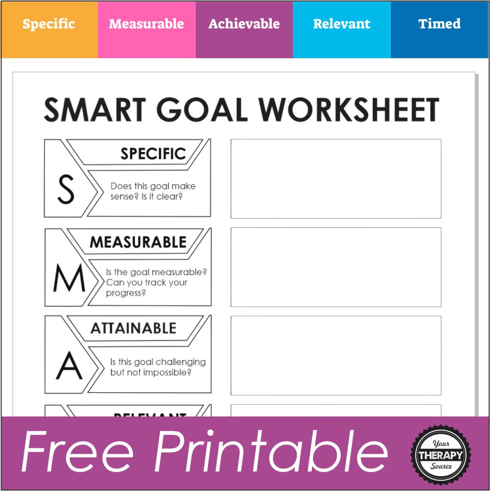 Here are some SMART goals examples for students and a FREE printable template to use. You can download a SMART goal setting worksheet.