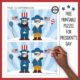 This FREE Presidents Day Activity will challenge the kid's visual perceptual skills and encourage attention to detail. 