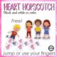 Challenge your students to complete the heart hopscotch pattern by hopping with their feet or using their fingers.