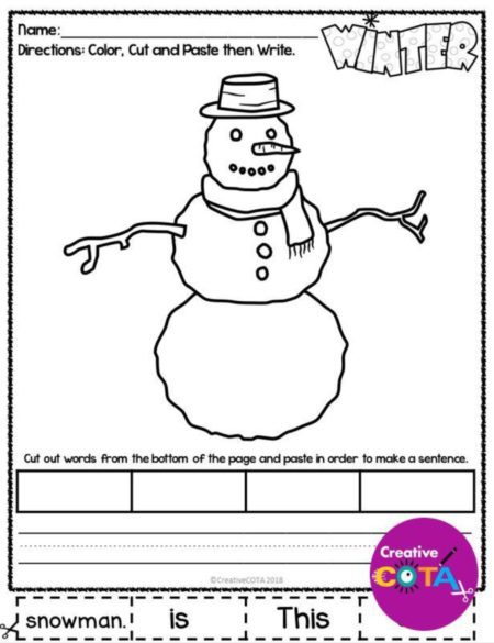 Keep your students engaged and working on academic skills with these January Activities, created by a Certified Occupational Therapy Assistant.
