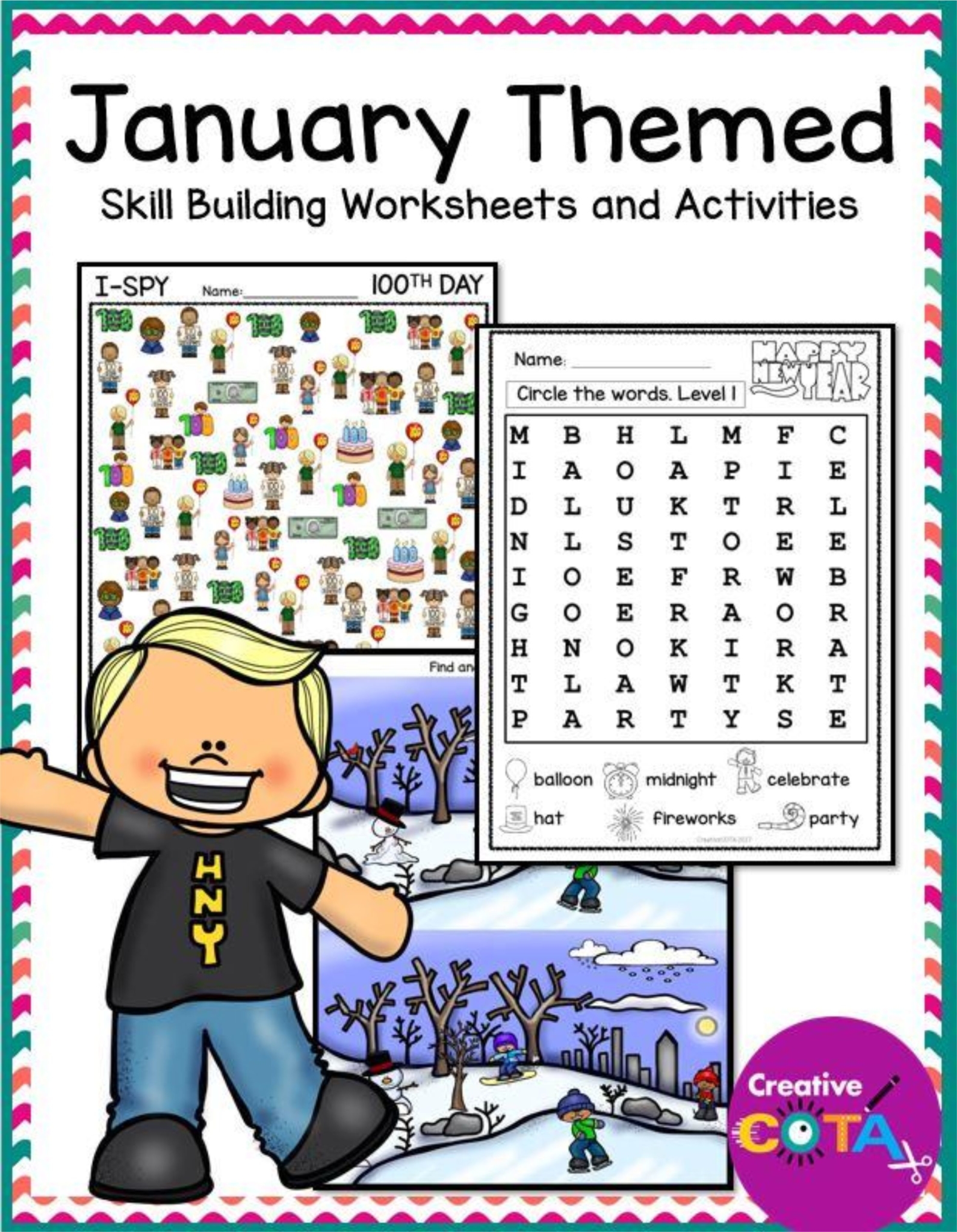 Keep your students engaged and working on academic skills with these January Activities, created by a Certified Occupational Therapy Assistant.