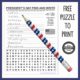 This FREE Presidents Day word search will challenge the kid's visual perceptual skills and encourage handwriting practice.