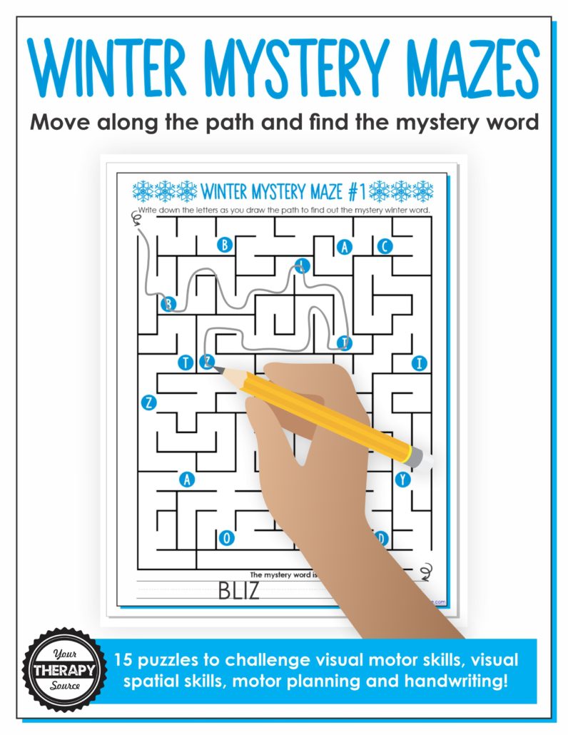 If you're looking for a way to keep your kids entertained and challenged this winter, look no further than our Winter Mystery Mazes!