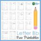 This FREE letter b printables worksheet packet is great for kids to work on writing the letter b.  From Your Therapy Source