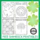 The FREE shamrock printables packet is an easy, no prep activity for St Patrick's Day or anytime you want to wish someone good luck!