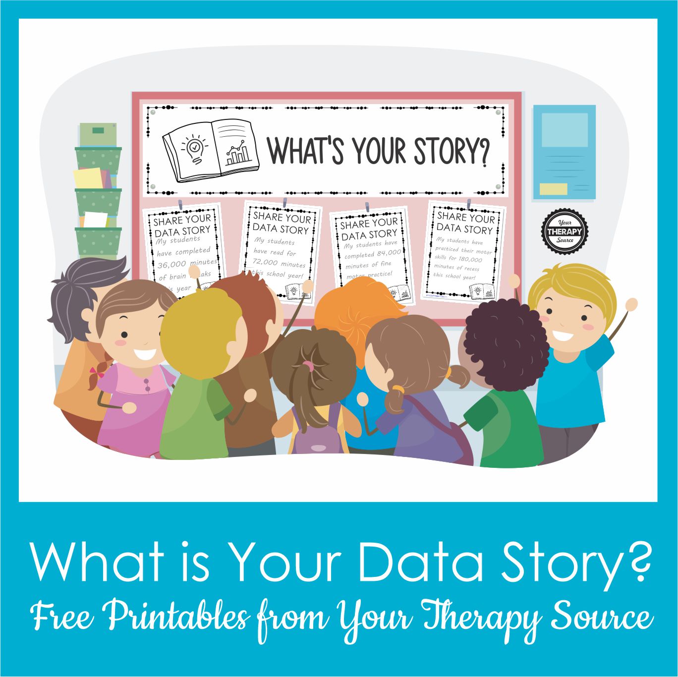 This data is not about reaching goals or monitoring progress. This is about sharing YOUR data story. Download the freebies to get started.
