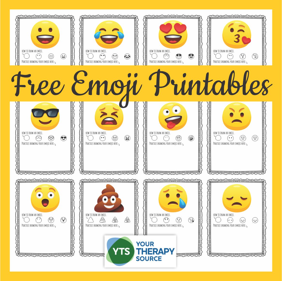 This FREE emoji printables packet - How to Draw Emojis is perfect to entertain and challenge the kids during any time of the year! I