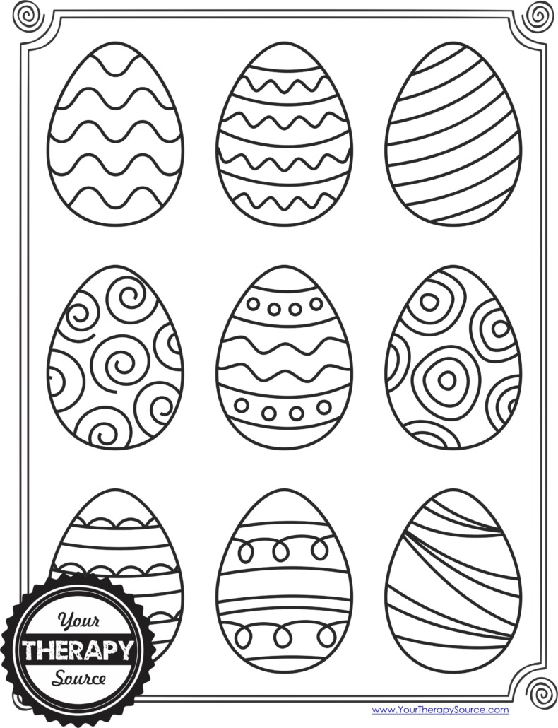 Are you looking for Easter Egg FREE printables? If so, you've come to the right place! Download your freebie from Your Therapy Source.