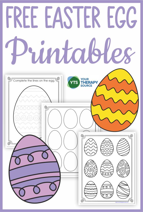Are you looking for Easter Egg FREE printables? If so, you've come to the right place! Download your freebie from Your Therapy Source.