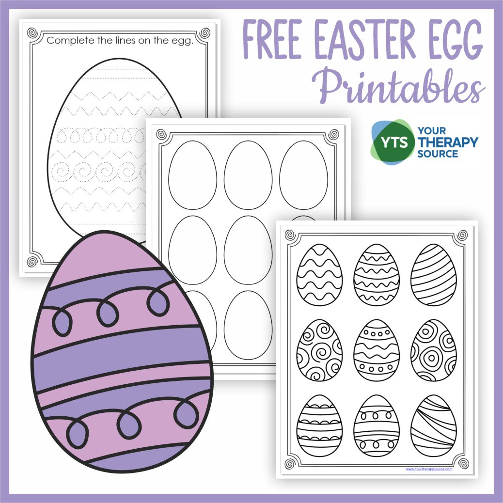Are you looking for Easter Egg FREE printables? If so, you've come to the right place! Download your freebie from Your Therapy Source.
