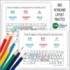 The learning the keyboard layout FREE PDF can be downloaded at the bottom of the post to help your students with keyboarding and handwriting.