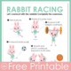 If you're looking for some fun and free rabbit printables, you've come to the right place! Challenge fine motor and gross motor skills!