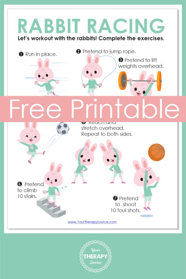 If you're looking for some fun and free rabbit printables, you've come to the right place! Challenge fine motor and gross motor skills!