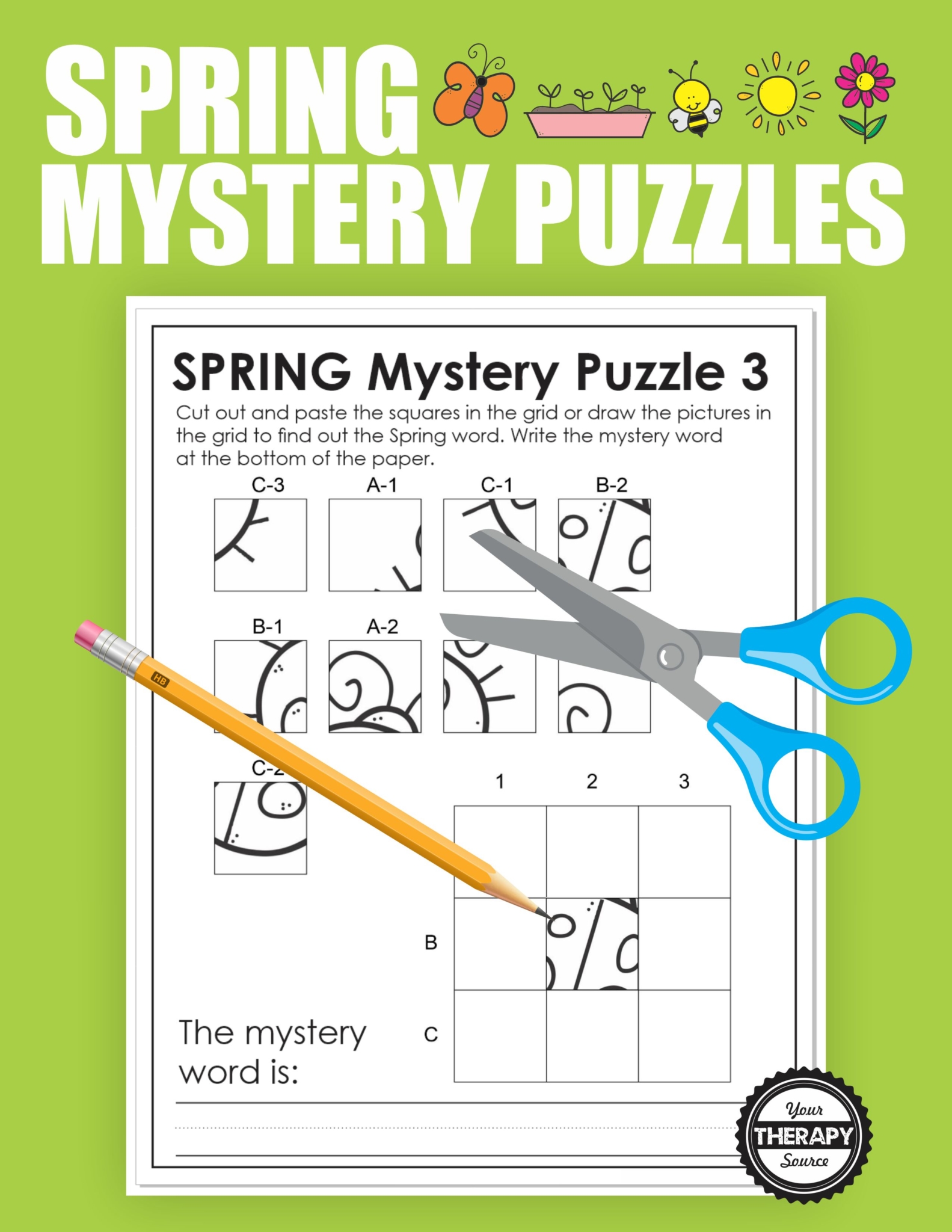 Spring Puzzles Printable