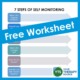 Self-monitoring is a step-by-step procedure in which students monitor and self-record their own actions. Download a free worksheet.