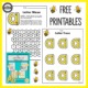 Bee free printables letter a maze