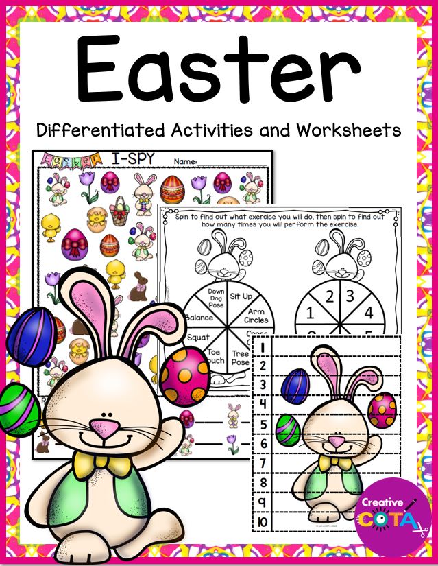 Keep your students engaged and working on academic skills with this Easter Variety Packet created by an occupational therapy assistant!