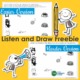 It's a Listen and Draw Activity PDF that will keep your students engaged and learning. Download your free copy from Your Therapy Source.