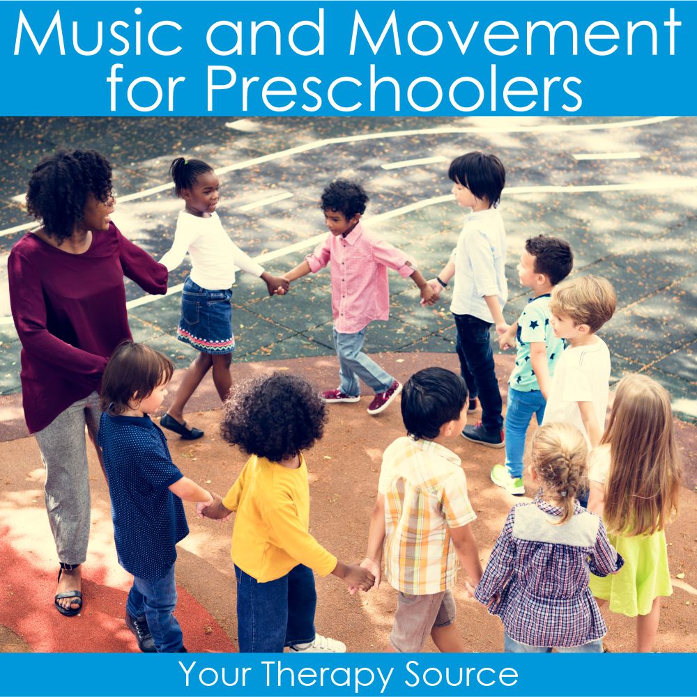 Description and benefits of music and movement activities for preschoolers. Also ideas for music and movement activities
