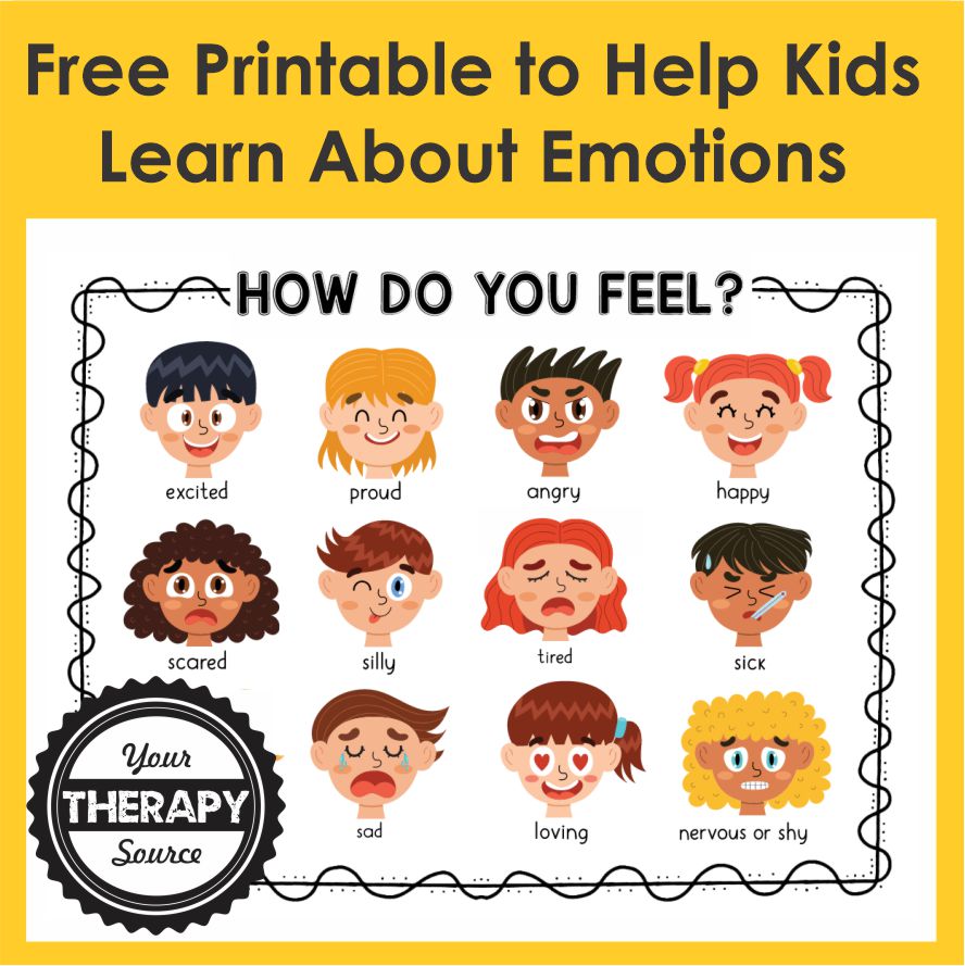 Free Printable about emotions