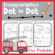 This Transportation Dot to Dot free PDF includes three fun visual motor challenges and handwriting practice! From Your Therapy Source
