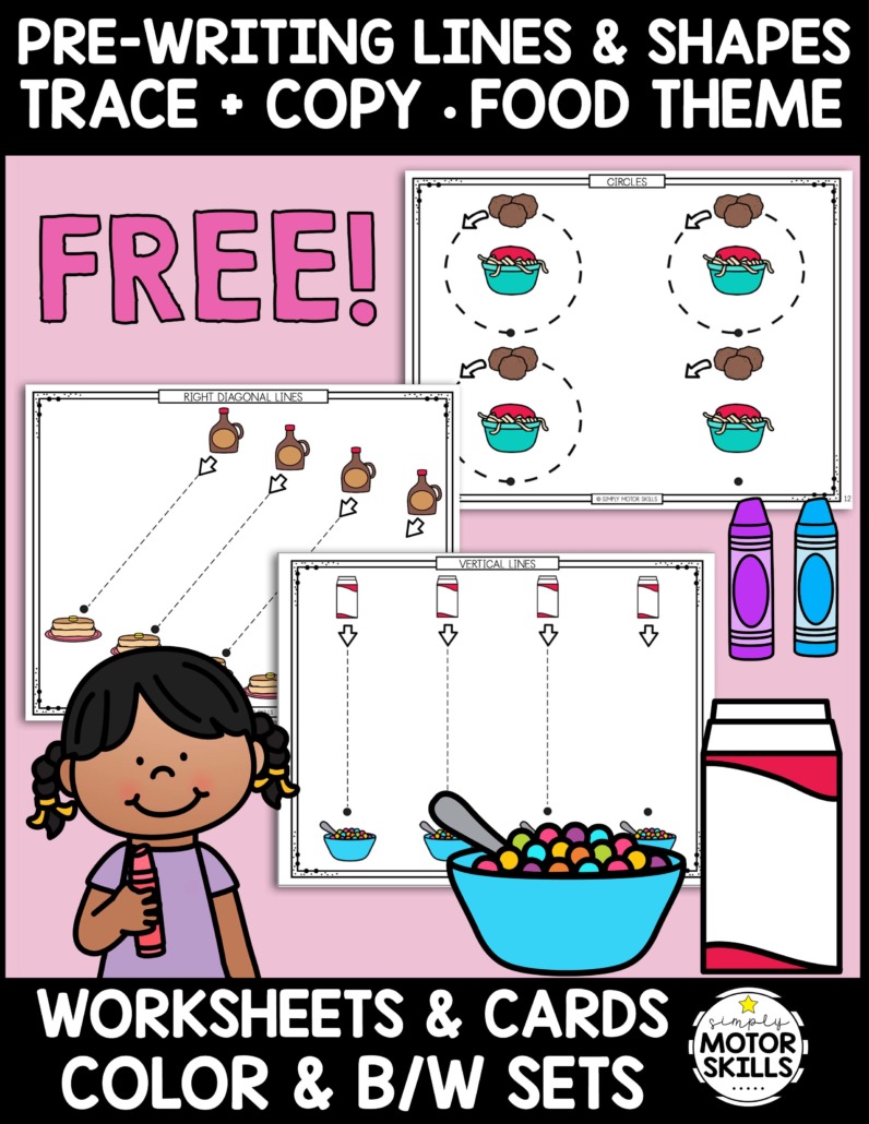 FREE Prewriting Lines WOrksheets