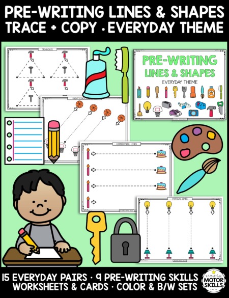 This Everyday Object Prewriting Packet is perfect to add to your collection of resources for early writing skills.