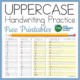 Capital letter tracing worksheets help children practice writing uppercase letters and recognizing capital letter forms.