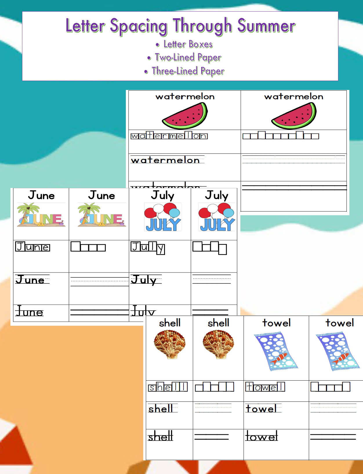 Summer Letter Spacing PDF