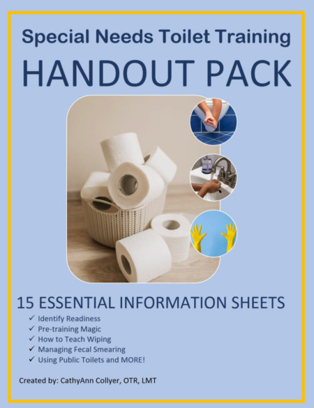 Make life easier with this set of 15 colorful, easy-to-understand set of Special Need Toilet Training Handouts. 