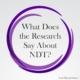 what does the research say about NDT? Read a summary from recent research on neurodevelopmental therapy published in Pediatrics.