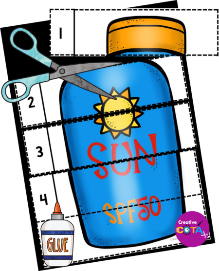 This is a Summer Theme Packet includes activities to practice math, literacy, writing, fine motor, gross motor and visual perceptual skills.