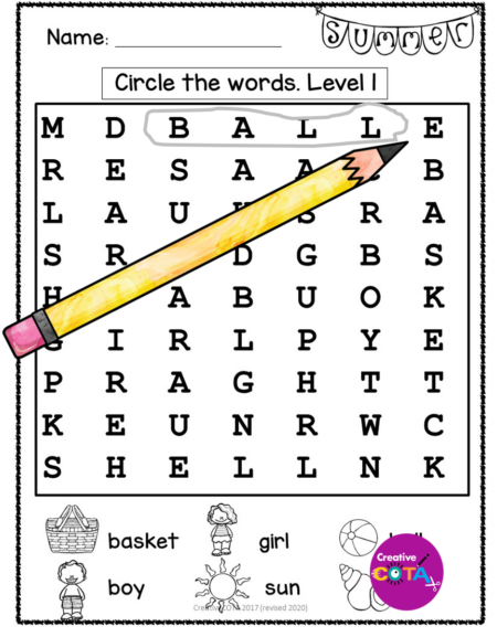 This is a Summer Theme Packet includes activities to practice math, literacy, writing, fine motor, gross motor and visual perceptual skills.