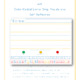 This Adaptive Handwriting Paper with Self Reflection and Color-Coded Letter Strip Visuals includes ready-to-go templates to practice handwriting.
