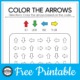 Color the Arrows PDF Free Printable