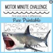 Shark Worksheet PDF for Kids