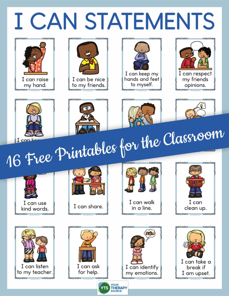 This free resource PDF includes 16 I Can Statements Poster Pack for your class to be used for visual displays around the room.