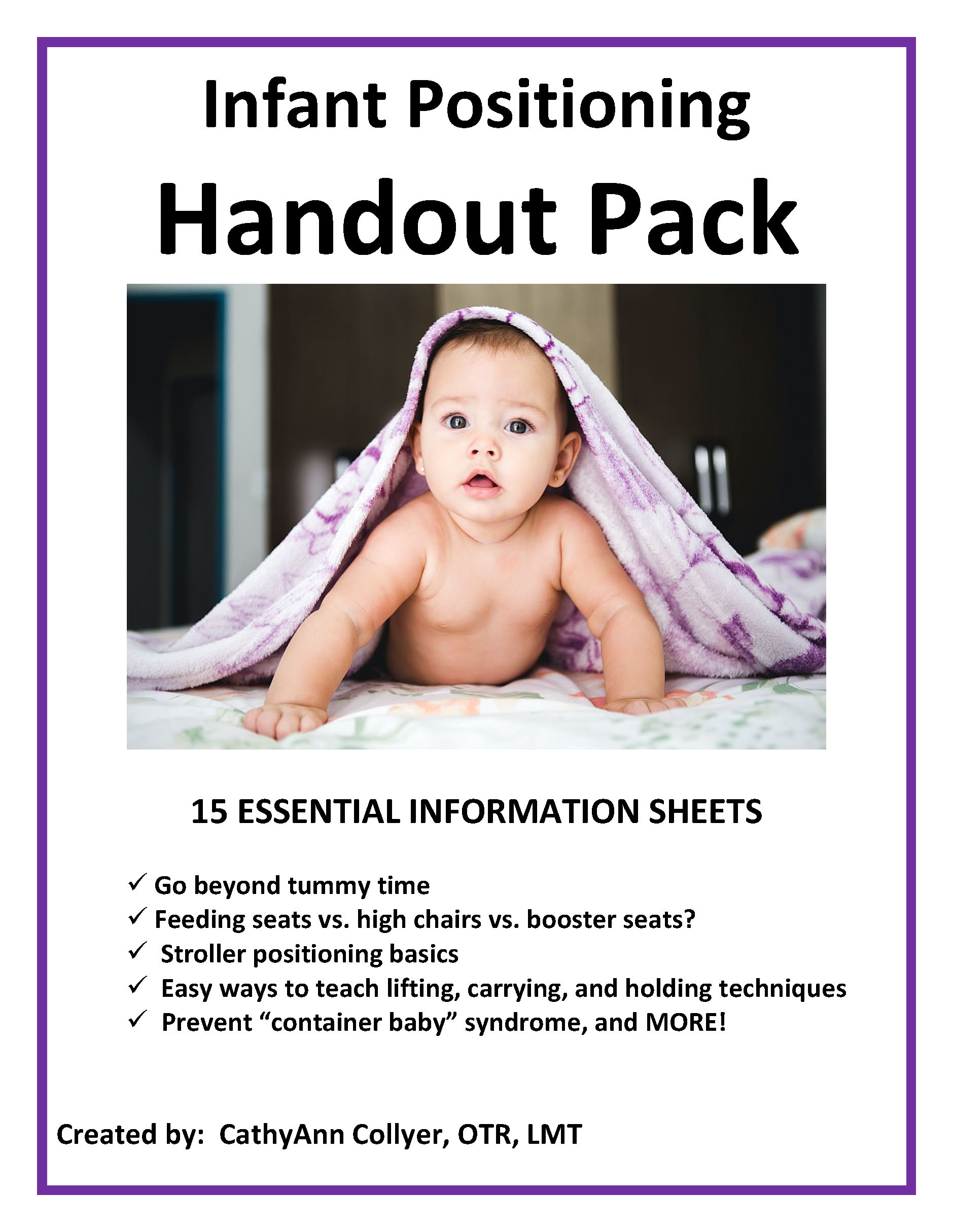 Make life easier with this set of 15 colorful, easy-to-understand Early Intervention Occupational Therapy and PT Handouts. 