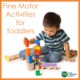 Participating in fine motor activities for toddlers is an important part of their development and should be encouraged from an early age.