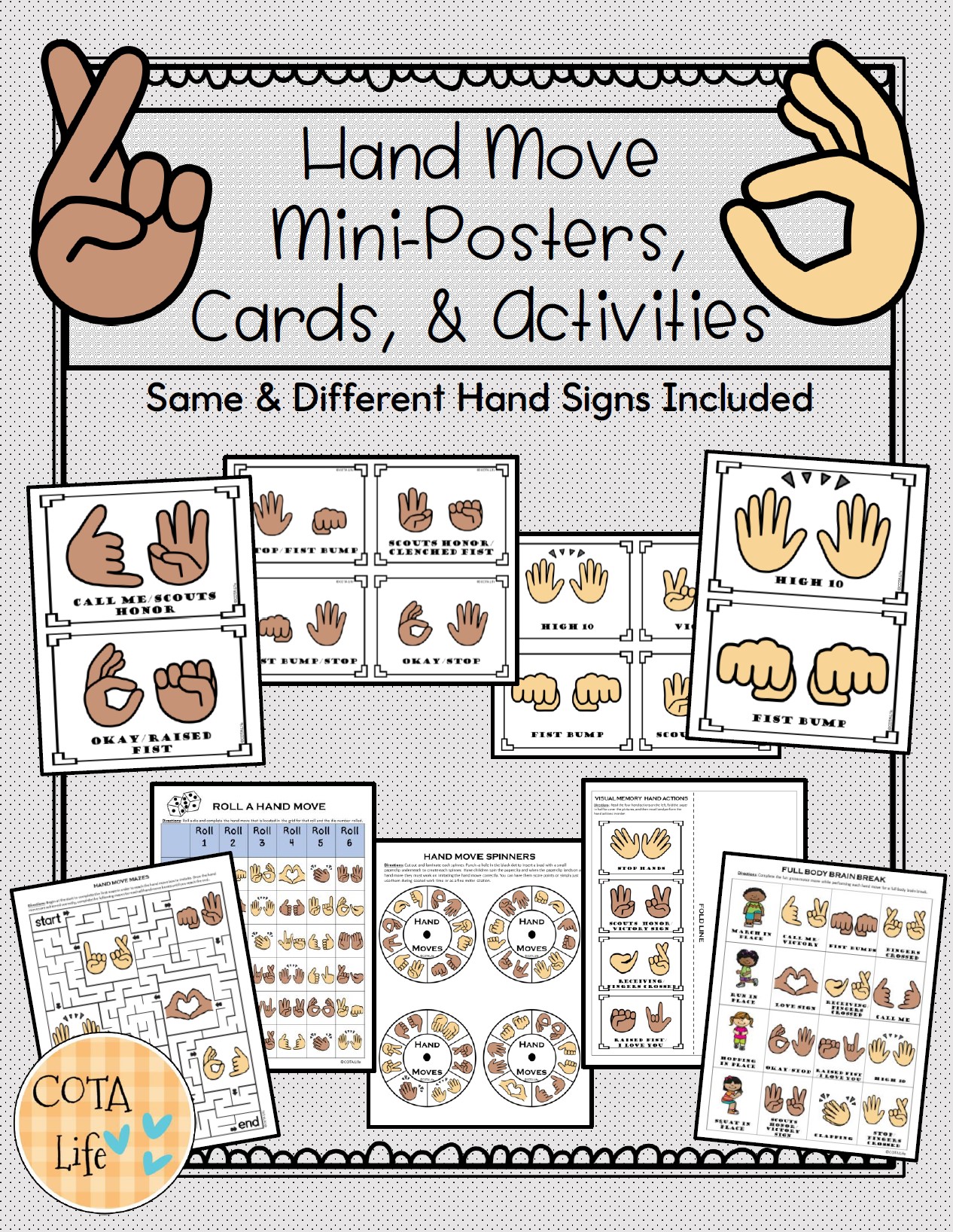 Hand Moves Posters and Activities