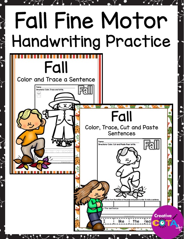 Check out this Fall Handwriting Color and Write! It includes high interest, fine motor, Fall coloring pages with sentences.