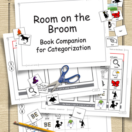 This Room on the Broom Book Companion for Speech-Language Pathologists book companion is the solution to your lower-to-mid-elementary mixed language groups!