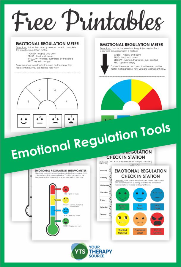 This FREE emotion regulation worksheet pdf packet provides 6 worksheets to help children learn how to identify and reflect on their emotions.