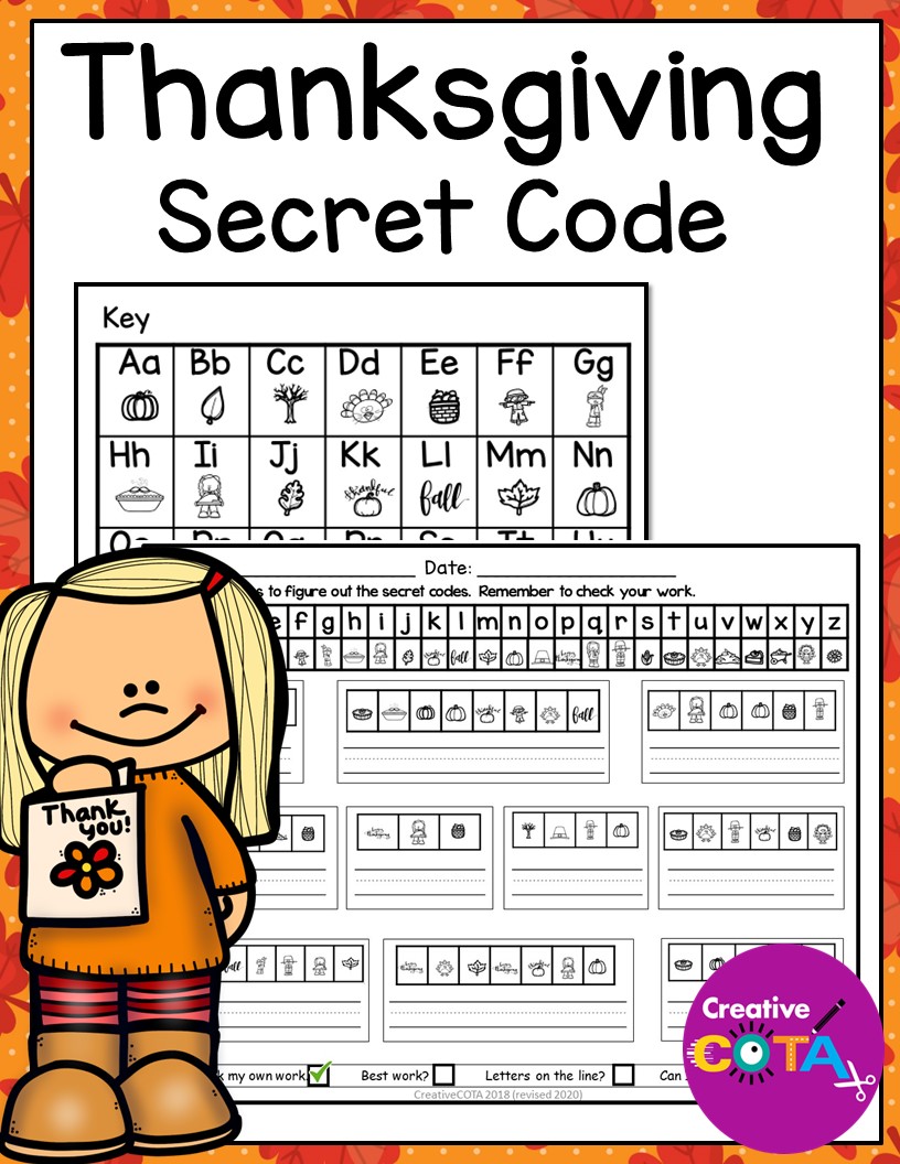 If your students are struggling with handwriting these fun and engaging Thanksgiving Secret Code worksheets can help enhance your instruction.