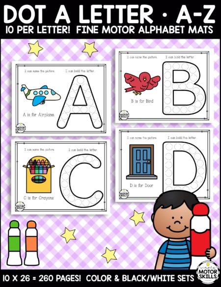 A to Z Dot Marker Activities