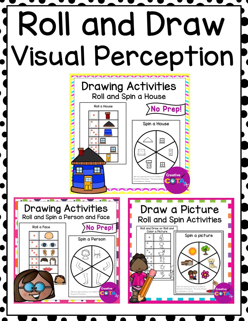 Use these fun Roll and Draw visual perception activities to help your students improve their drawing, coloring, writing and planning skills.