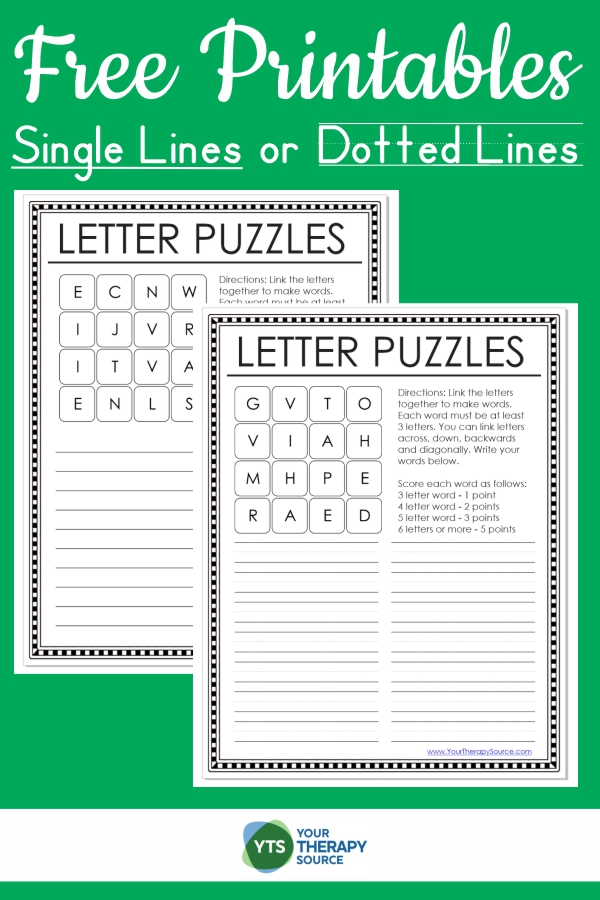 Boggle Printables to the Rescue! - Your Therapy Source