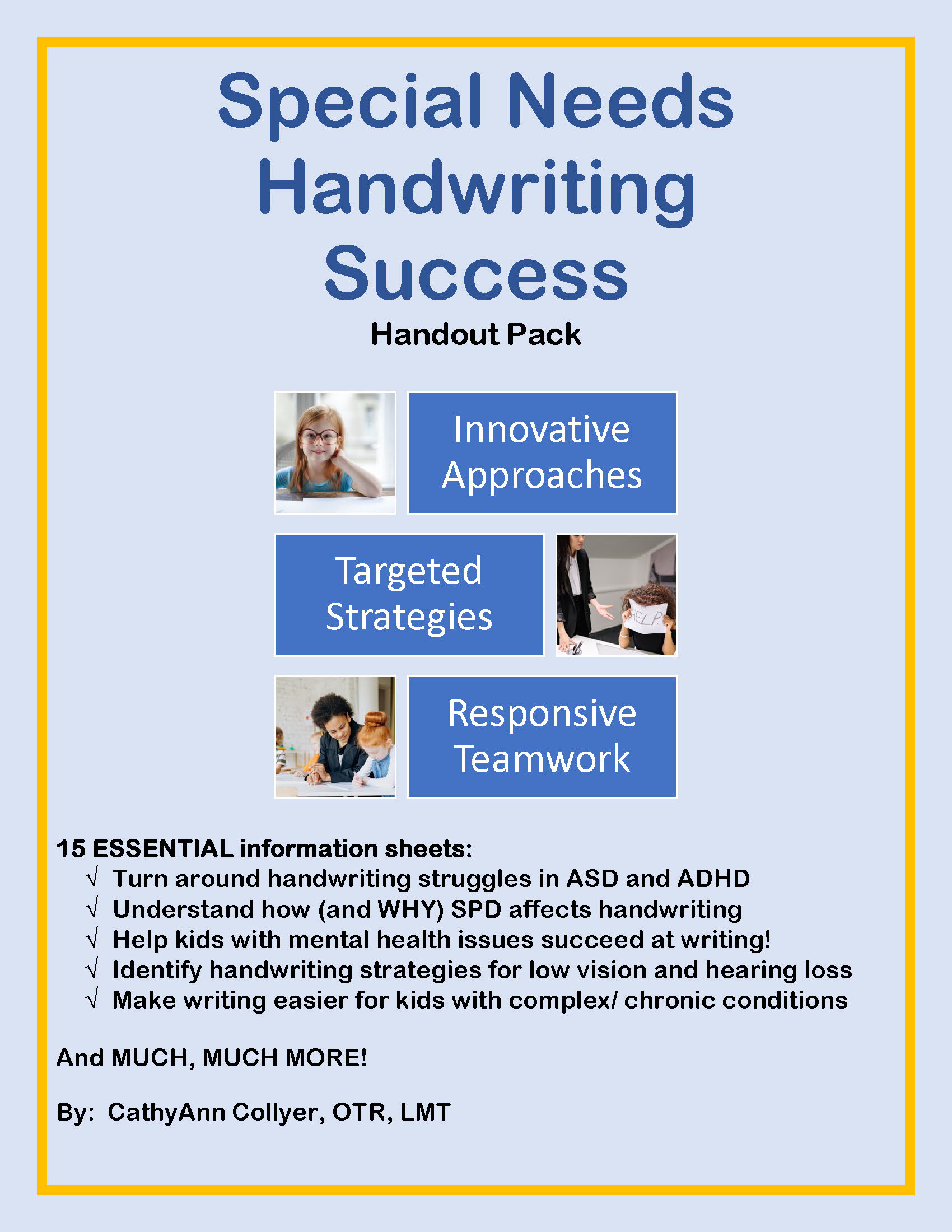 Special Needs Handwriting Packet